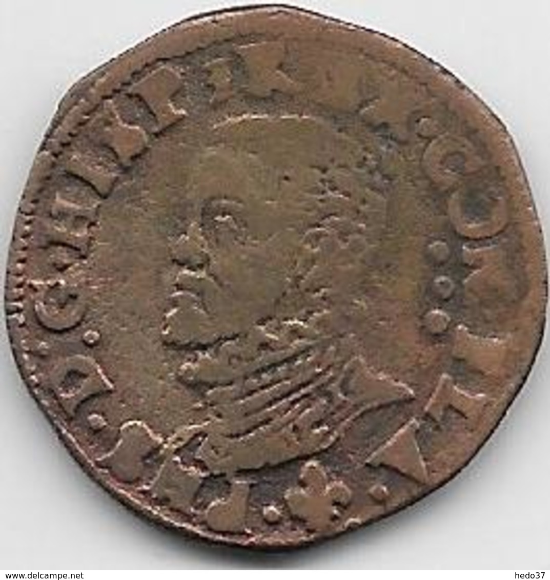 Espagne - Philippe II - 1527-1598 - Cuivre - Monnaies Provinciales