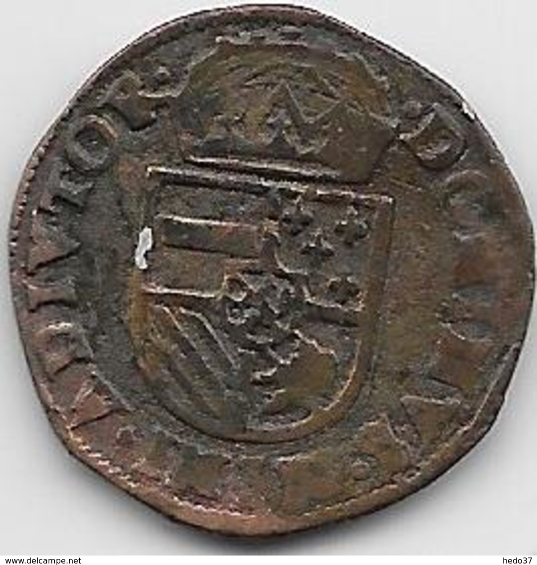 Espagne - Philippe II - 1527-1598 - Cuivre - Monnaies Provinciales