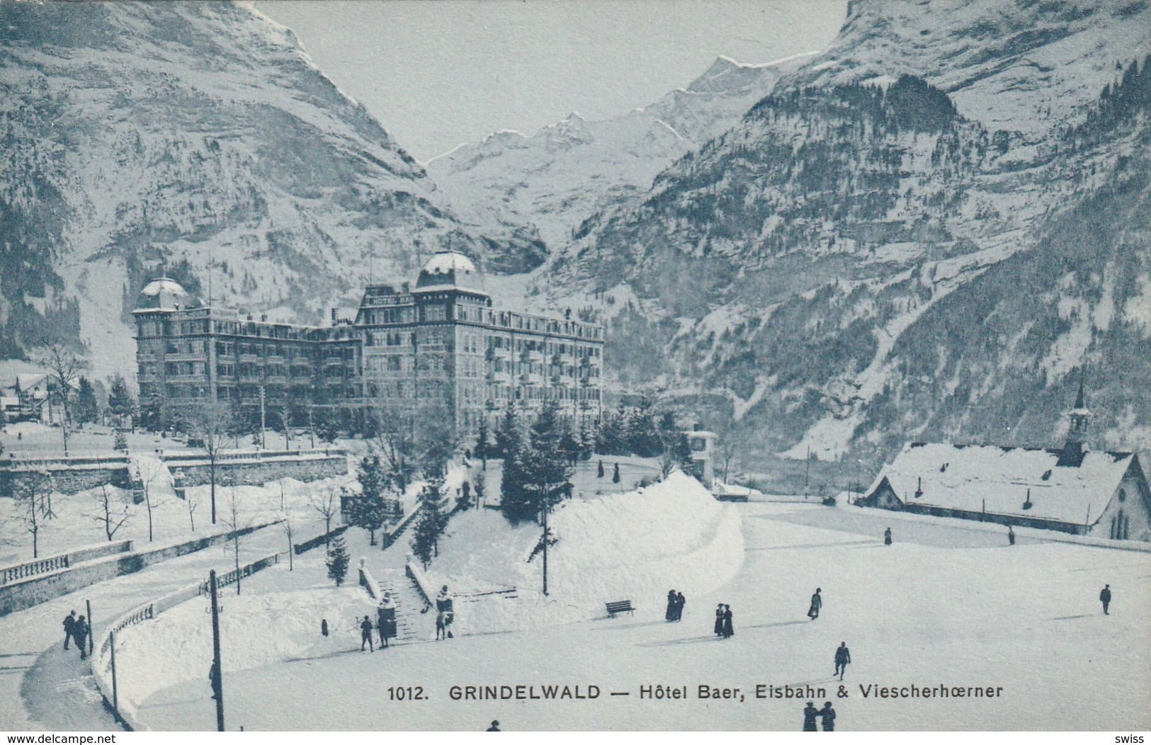 GRINDELWALD HOTEL BAER, EISBAHN  . - Grindelwald