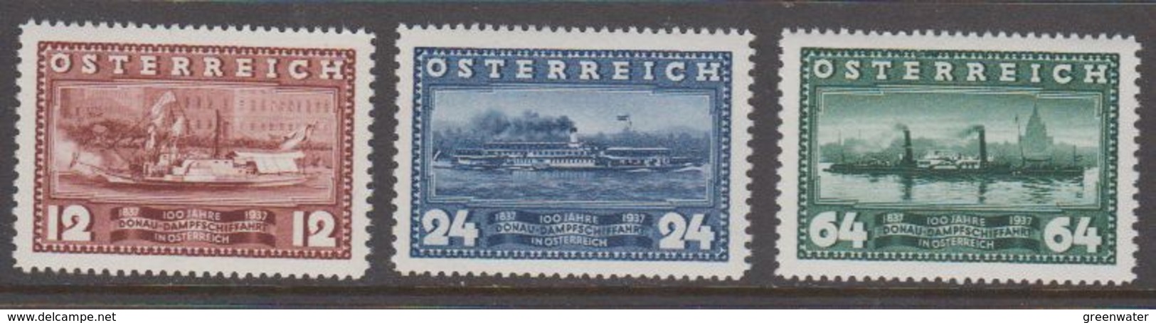 Austria 1937 Danube 3v ** Mnh (41052) - Neufs