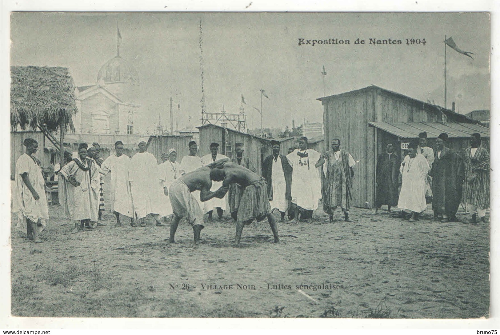 44 - Exposition De NANTES 1904 - Village Noir - Luttes Sénégalaises - Nozais 26 - Nantes