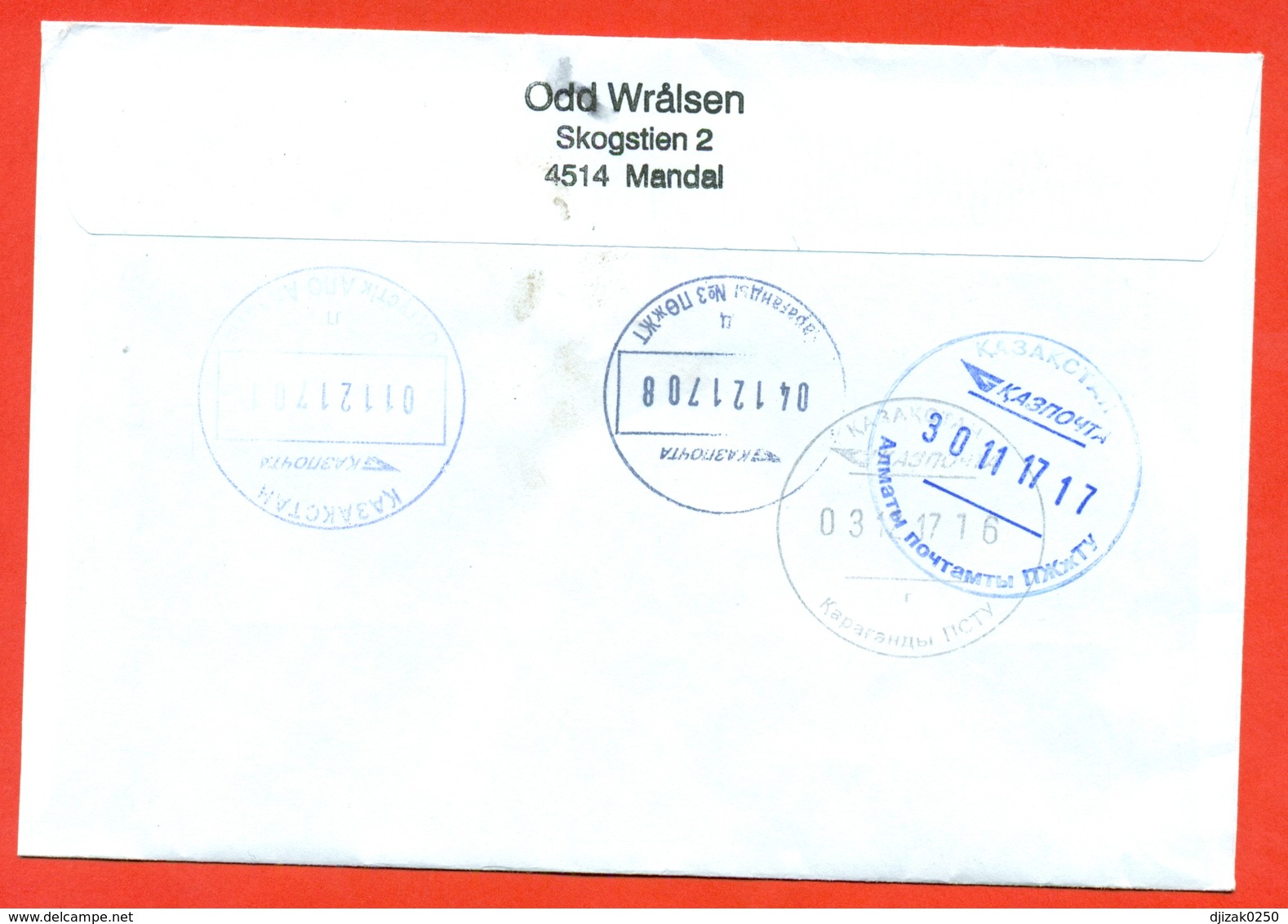 Norway 2017.Musique. The Envelope Passed Mail.Airmail. - Cartas & Documentos
