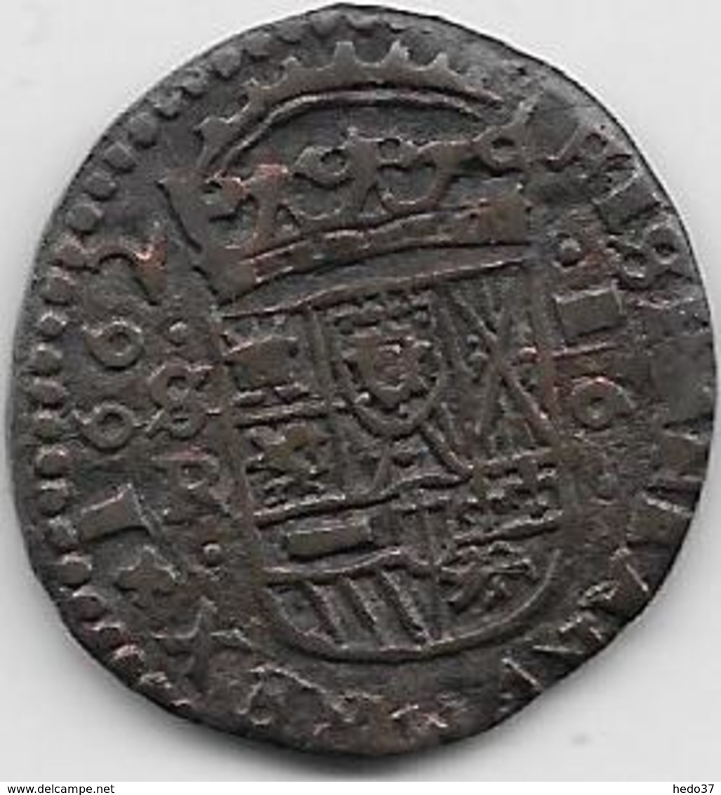 Espagne - Philippe IV - 1662 - Cuivre - Monnaies Provinciales