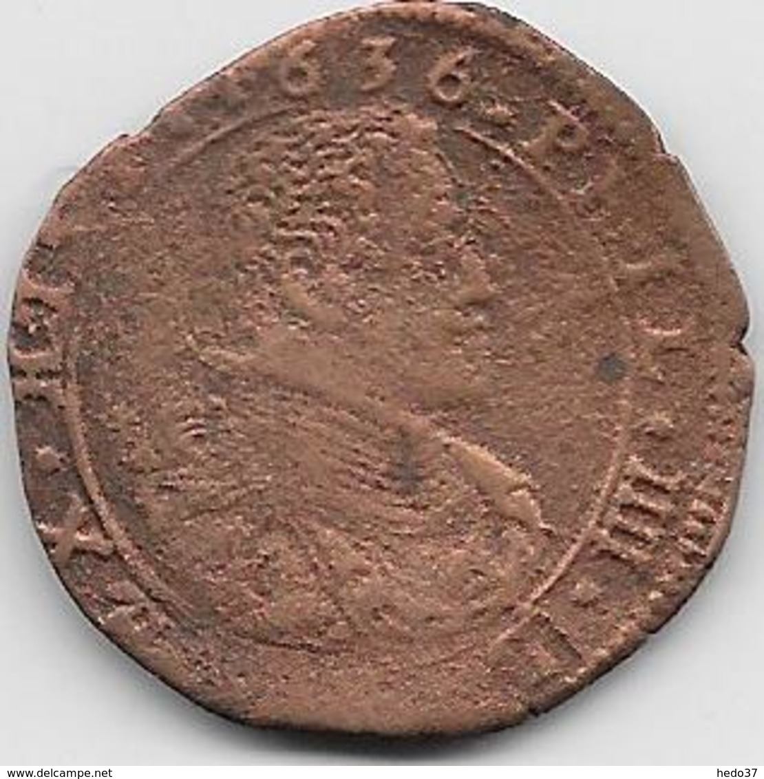 Espagne - Philippe IV - 1636 -  Cuivre - Monnaies Provinciales
