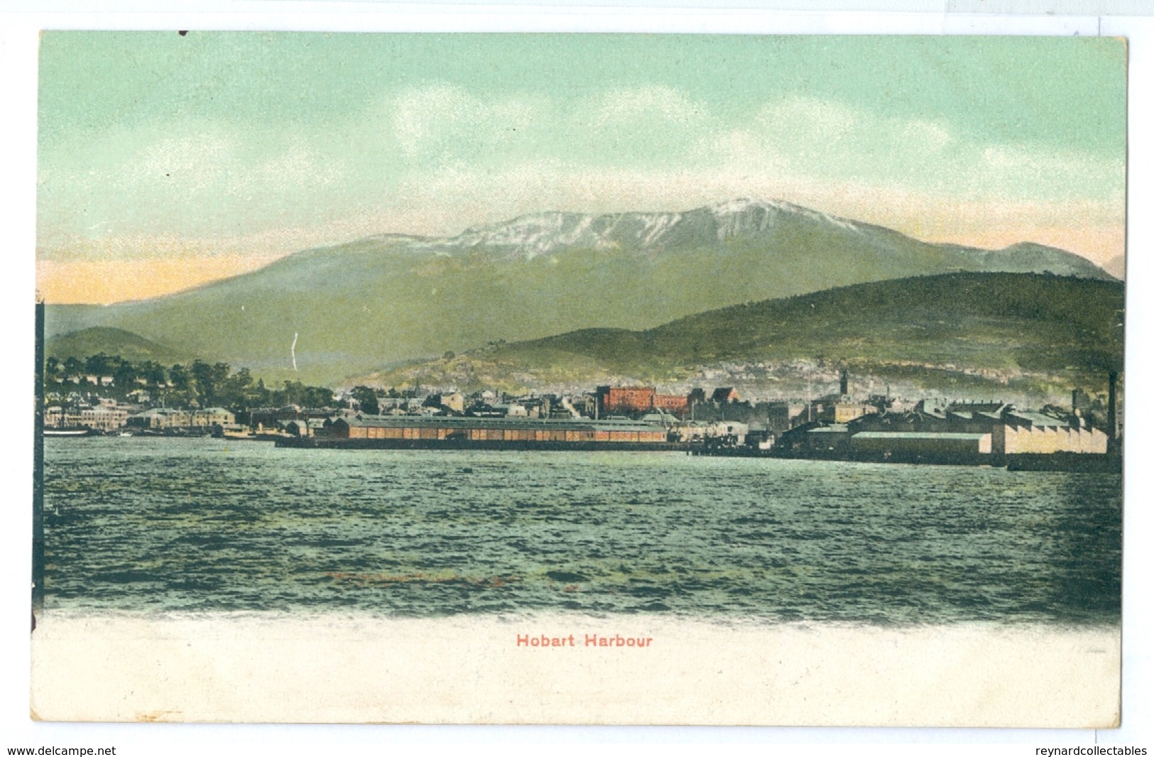 Vintage Tasmania, Hobart Harbour Colour Pc Unused. J.Walch Series G - Hobart