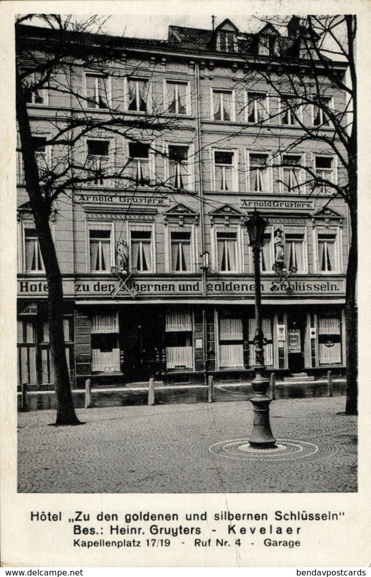 KEVELAER, Hotel Zu Den Goldenen Und Silbernen Schlüsseln (1936) AK - Kevelaer