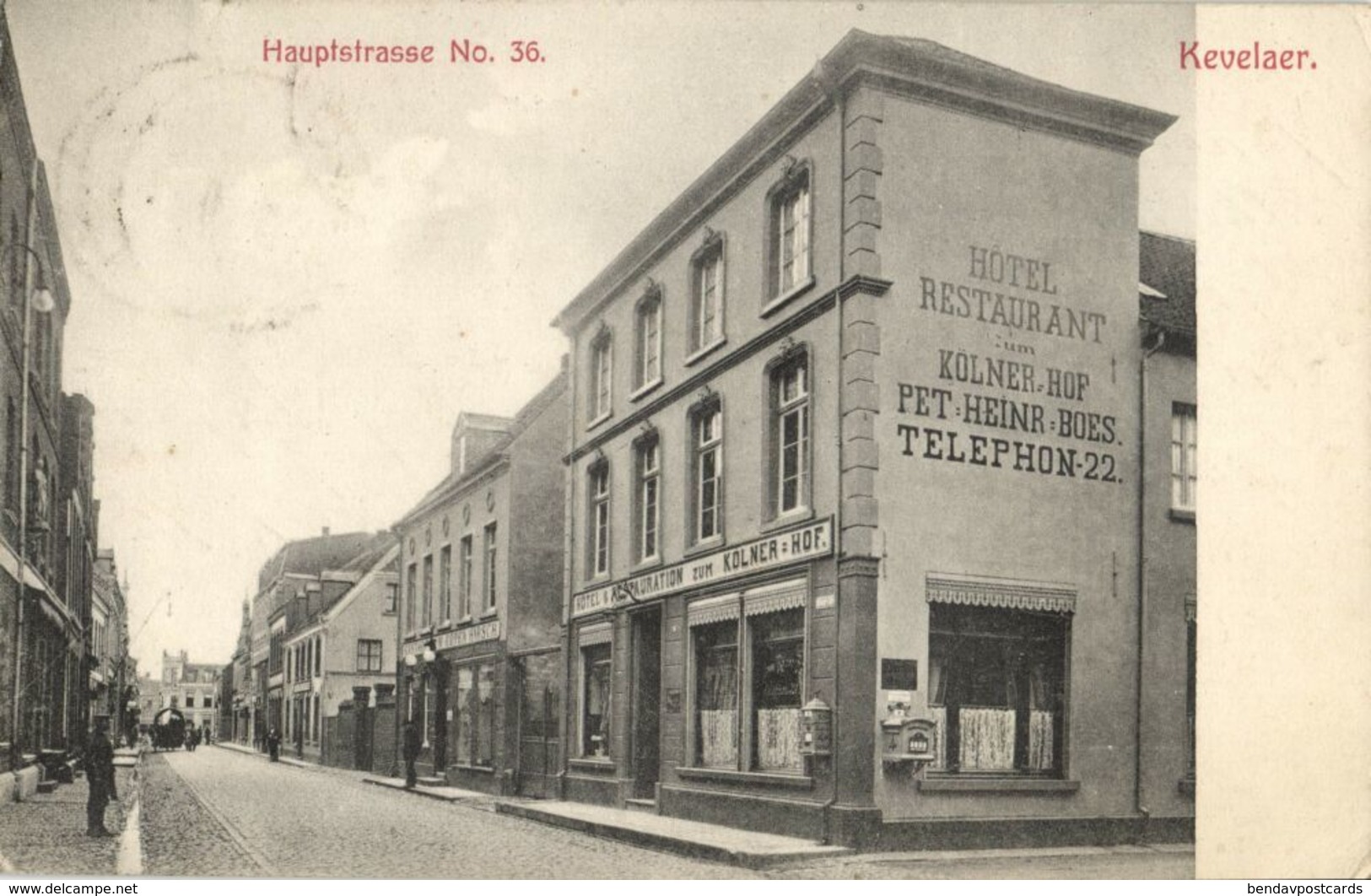 KEVELAER, Hauptstrasse, Hotel-Restaurant Zum Kölner Hof (1910s) AK - Kevelaer