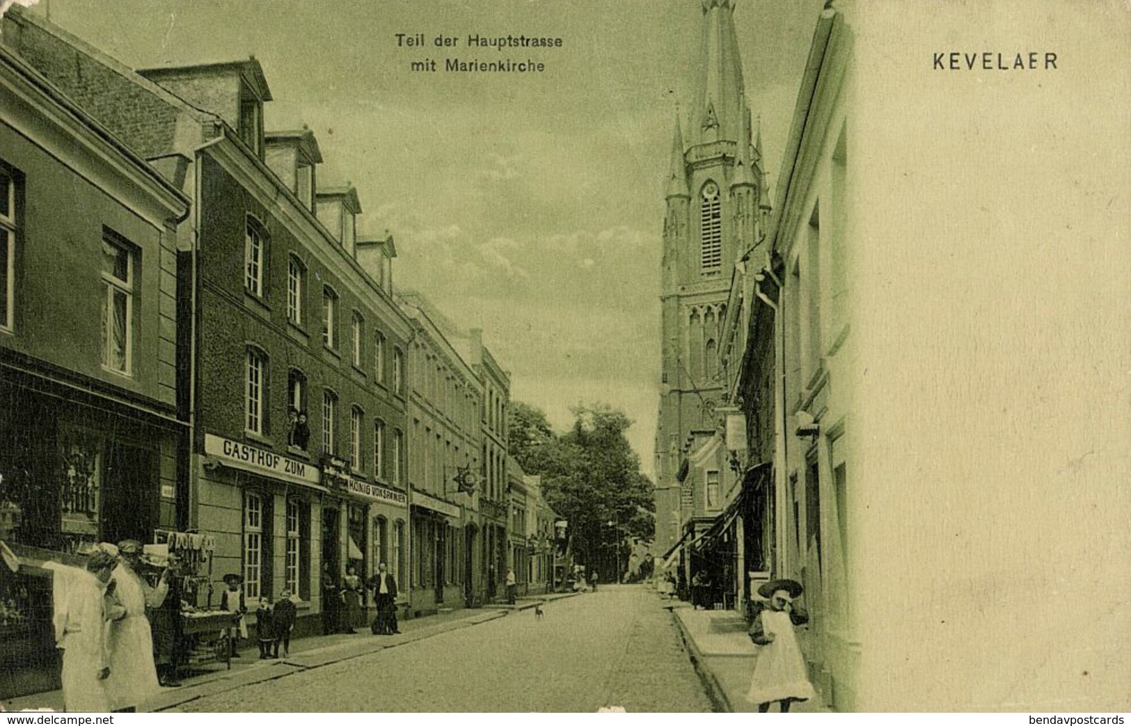 KEVELAER, Hauptstrasse, Gasthof Zum König Von Spanien (1910) AK - Kevelaer