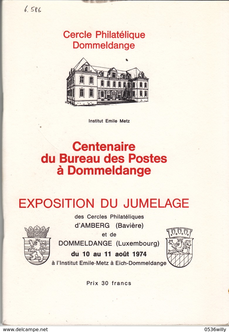 Luxembourg 1974. Cercle Philatélique Dommeldange. Expo De Jumelage (6.586) - Covers & Documents
