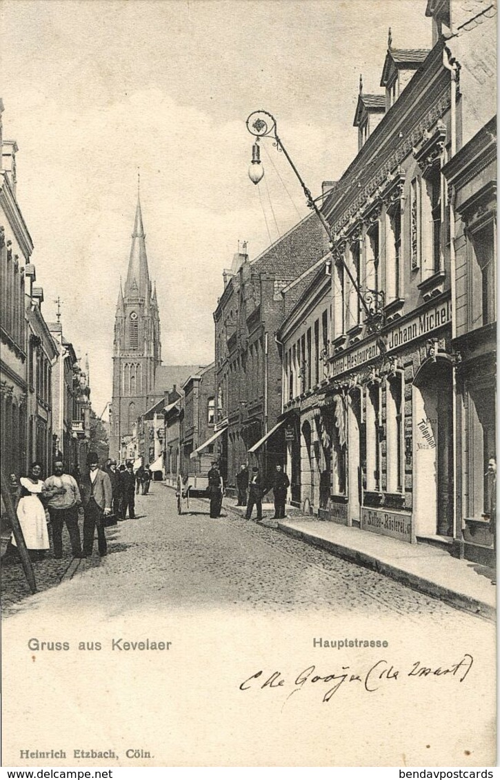 KEVELAER, Hauptstrasse, Hotel-Restaurent Johann Michels (1904) AK - Kevelaer