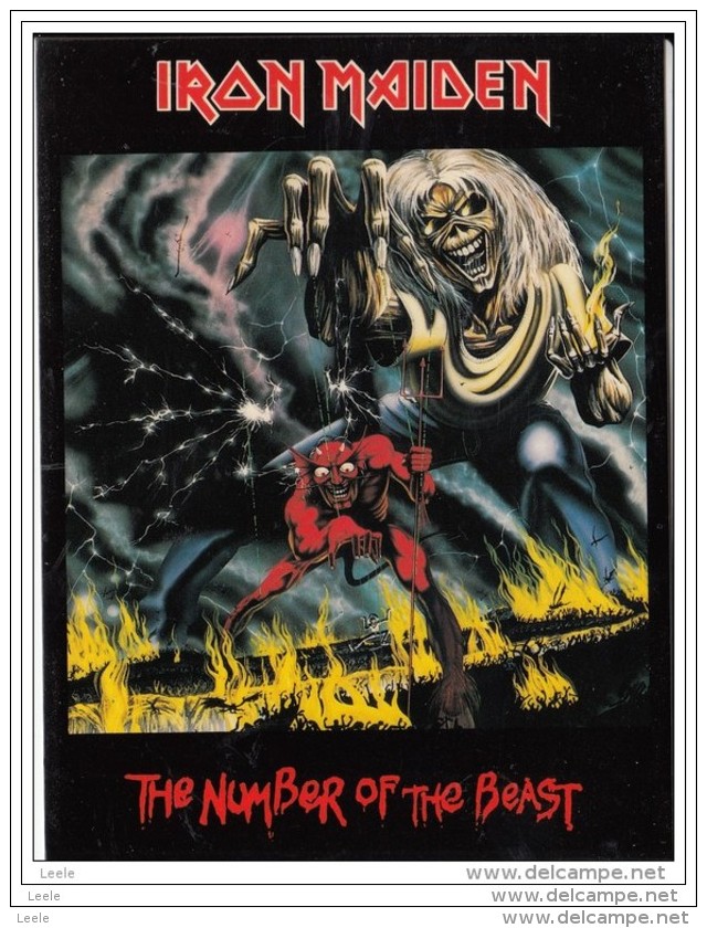 BL232. Postcard. Iron Maiden.the Number Of The Beast. By Derek Riggs - Music And Musicians