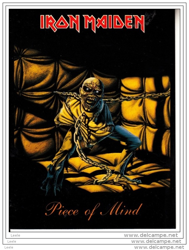 BL278. Postcard. Iron Maiden. Piece Of Mind.By Derek Riggs - Music And Musicians