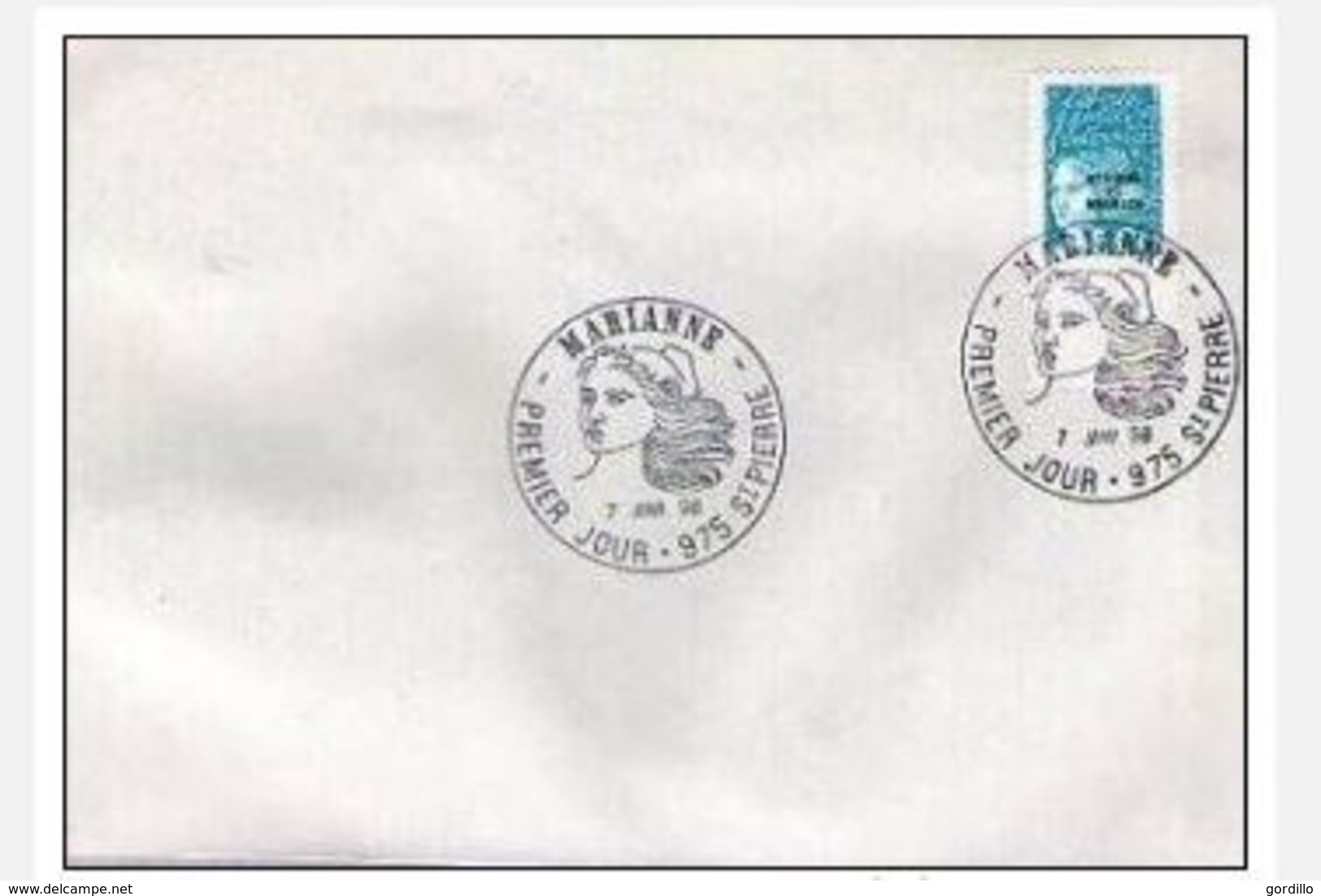 FDC Saint Pierre Et Miquelon Marianne Du 14 Juillet Bdf ( Luquet ) 5,00 F  7-01-1998 - FDC