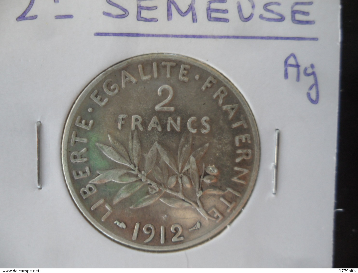 2 Francs Argent 1912 état TB+ - Sonstige & Ohne Zuordnung