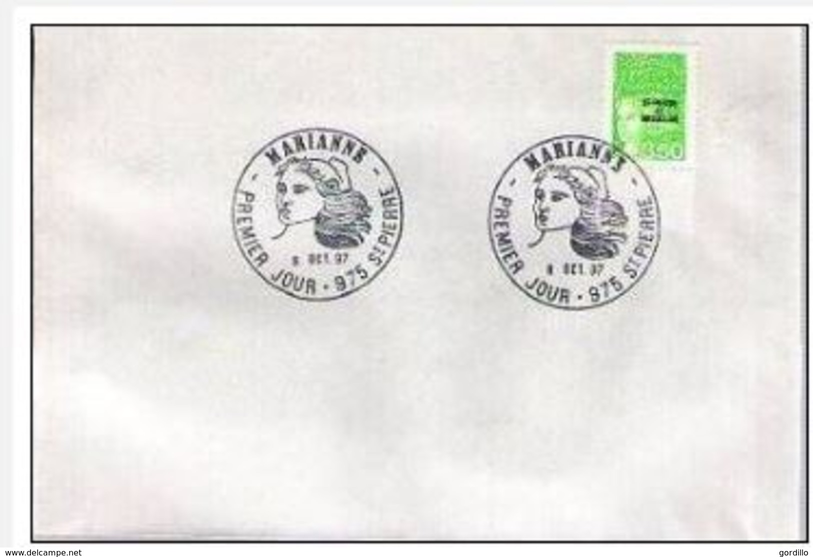 FDC Saint Pierre Et Miquelon Marianne Du 14 Juillet Bdf ( Luquet ) 3,50F 08-10-1997 - FDC