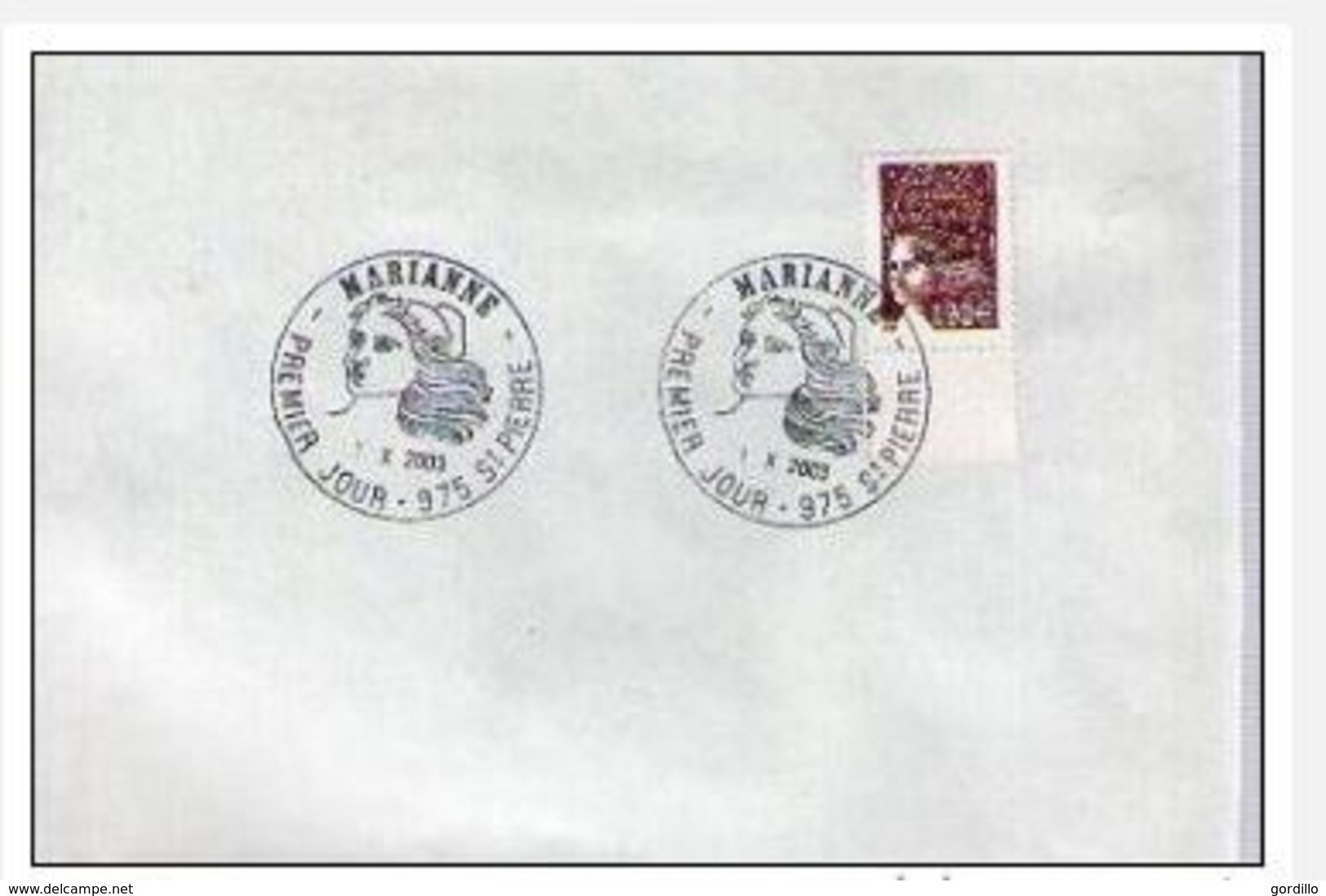 FDC Saint Pierre Et Miquelon Marianne Du 14 Juillet Bdf ( Luquet )  1,90 Euro  Bdf 01-10-2003 - FDC