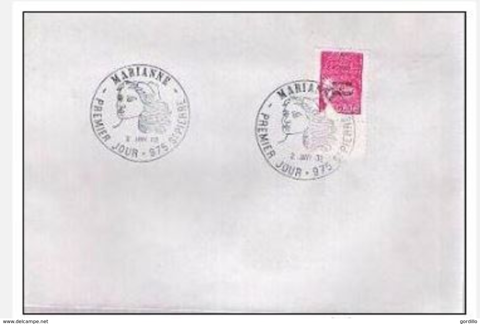 FDC Saint Pierre Et Miquelon Marianne Du 14 Juillet ( Luquet )   0,69 Euro  02-01-2002 - FDC