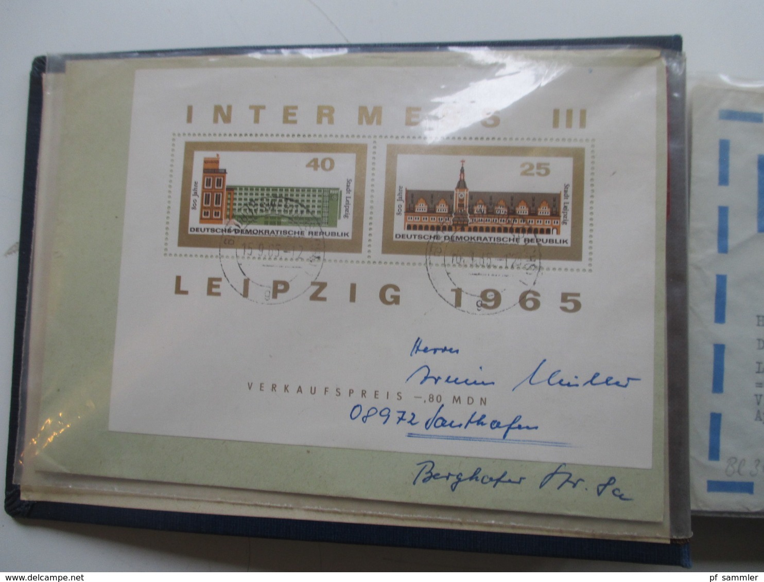 DDR 38 Belege Mit Blockfrankaturen 1956 - 80er Jahre Ab Block 14 Vieles Echt Gelaufen! Eilboten / Expres / Luftpost - Colecciones (en álbumes)