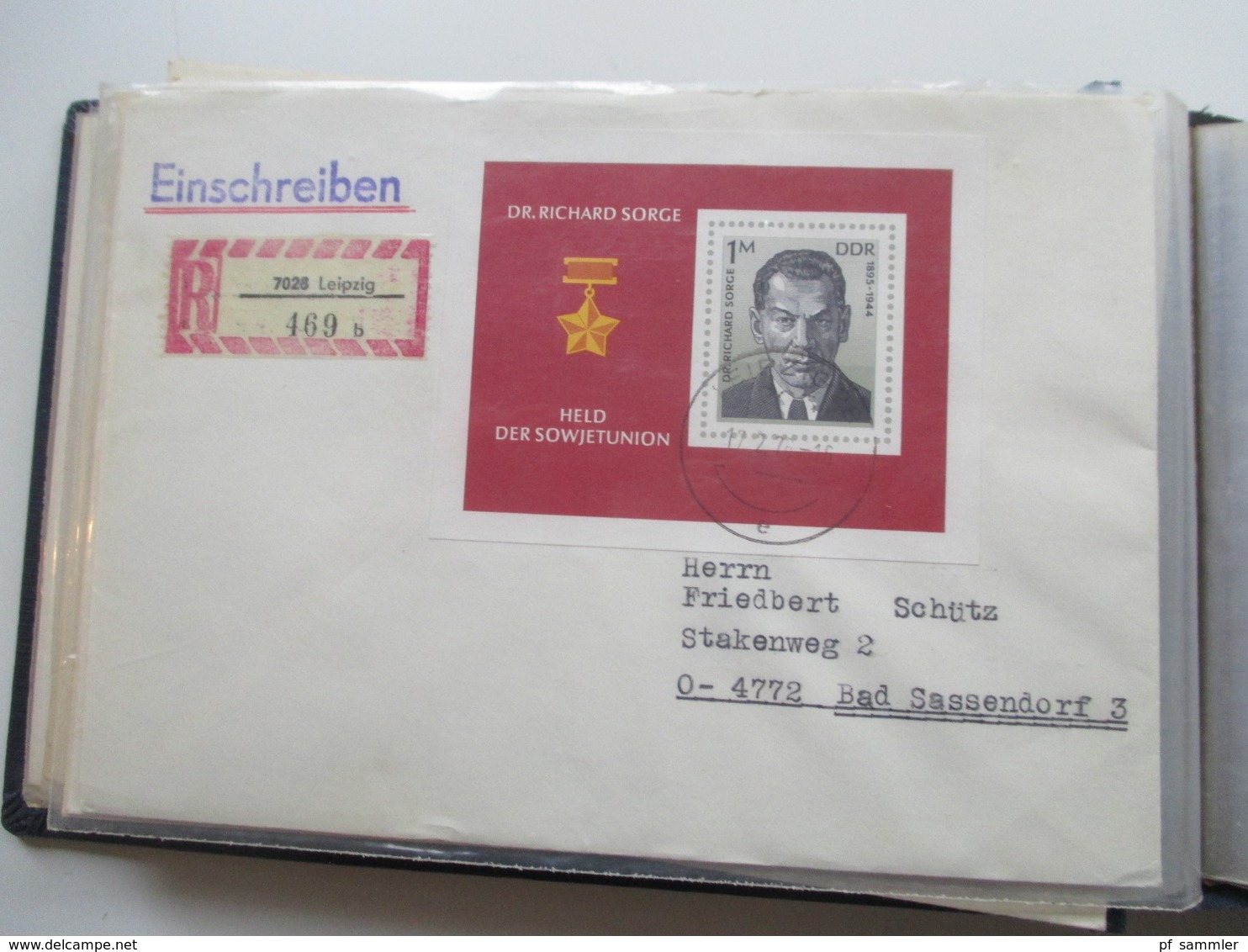 DDR 38 Belege mit Blockfrankaturen 1956 - 80er Jahre ab Block 14 vieles echt gelaufen! Eilboten / Expres / Luftpost