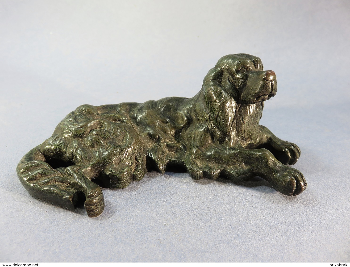 ° STATUE CHIEN GOLDEN RETRIEVER EN BRONZE + Animal Sculpture - Bronzes