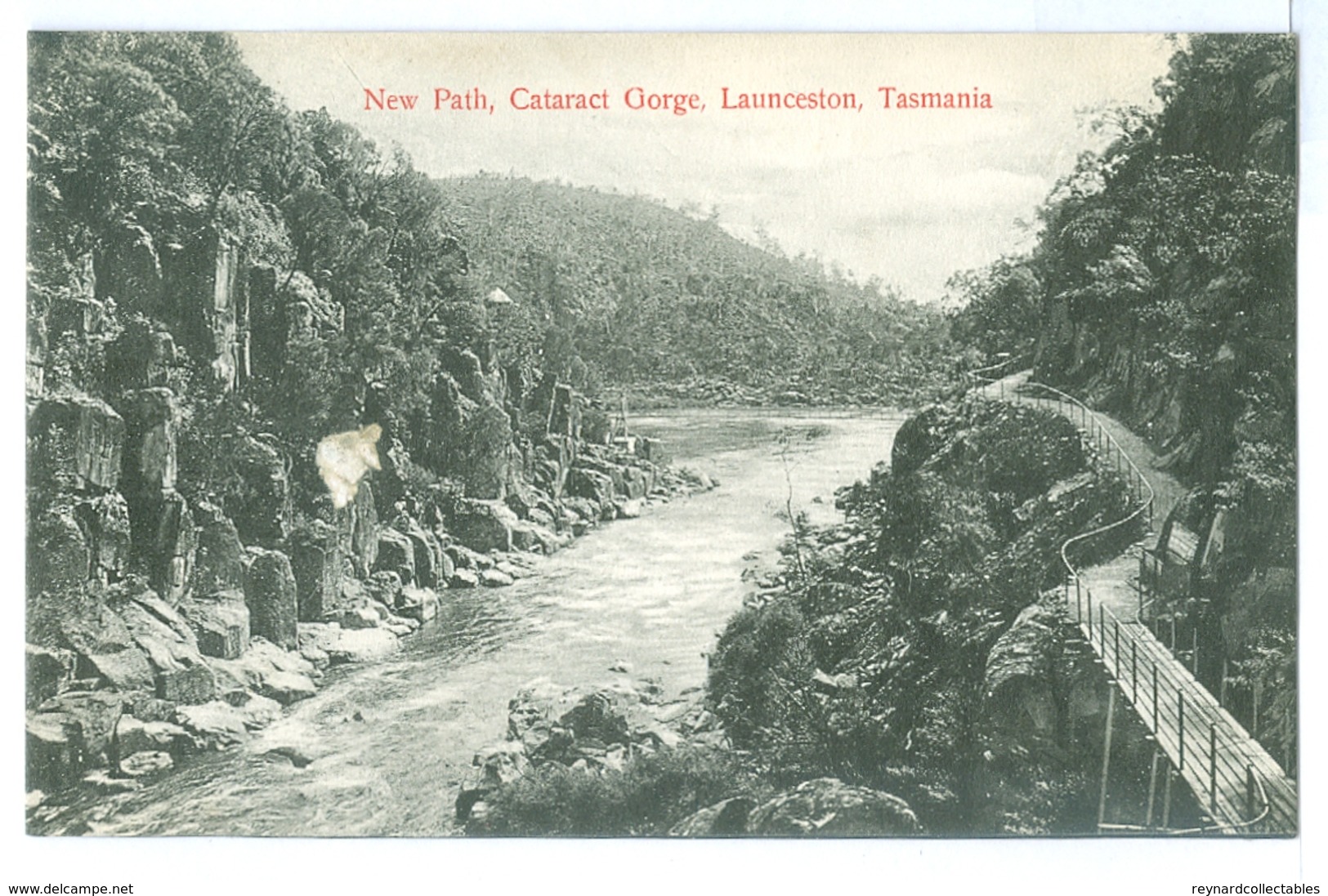 Vintage Tasmania, Launceston New Path Cataract Gorge Pc Unused - Lauceston