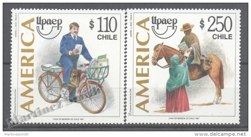 Chile - Chili 1997 Yvert 1428-29, América UPAEP, Postmen - MNH - Cile