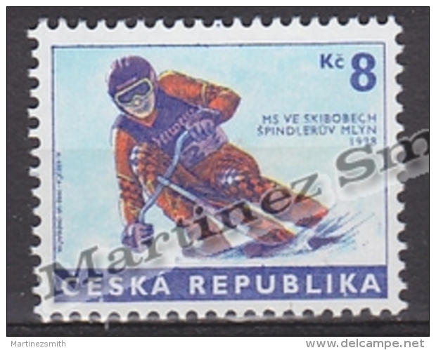 Czech Republic - Tcheque 1998 Yvert 166 Ski Bob World Championship, Spindleruv -  MNH - Nuevos