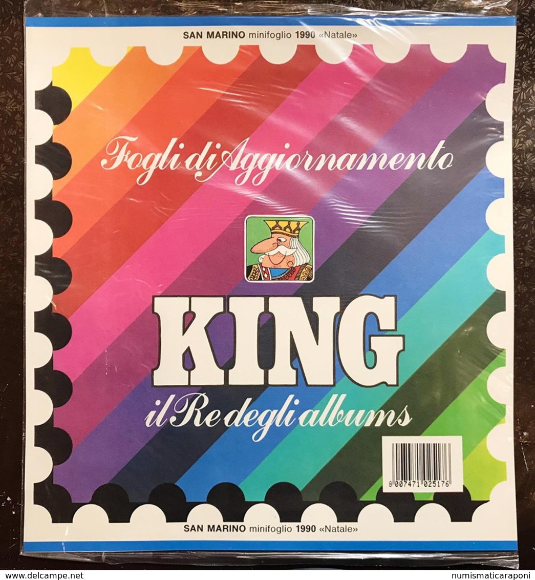 Fogli Marini Europa San Marino 1990 + Minifoglio Natale - Ungebraucht