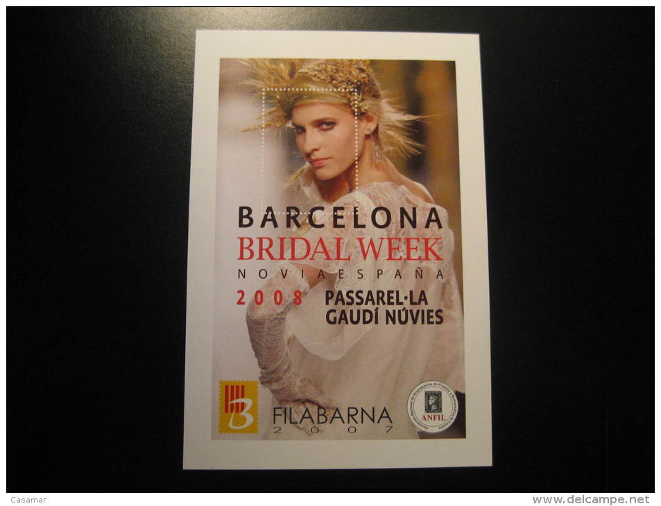 Barcelona 2008 Bridal Week GAUDI Filabarna 2007 Moda Fashion Spain Document Proof - Essais & Réimpressions