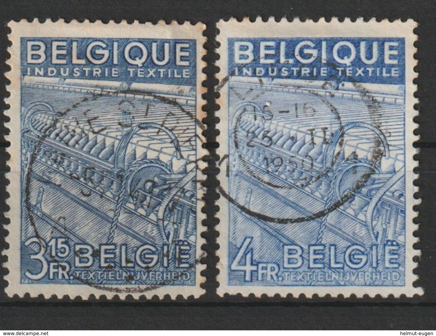 MiNr. 812, 813 Belgien / 1948, 2. Febr./15. Dez. Exportförderung - 1948 Export