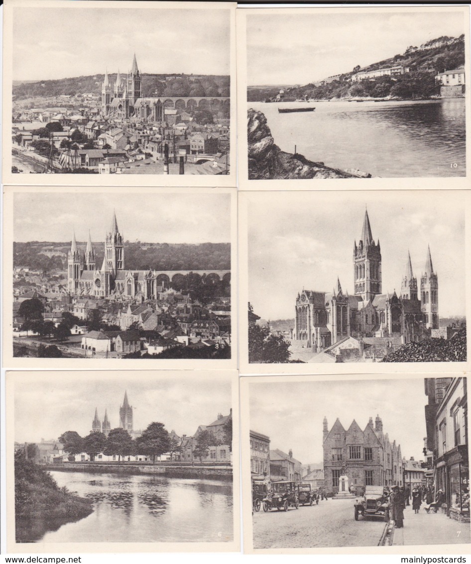 AM86 Folder With 12 Photographs Of Truro - Places