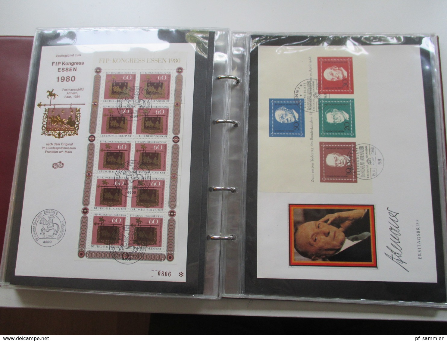 Album FDC BRD u. Berlin insgesamt 76 Belege FDC. Auch Kleinbogen 1979 / 80 Und Blocks ab Block 3 (2x) Hoher KW