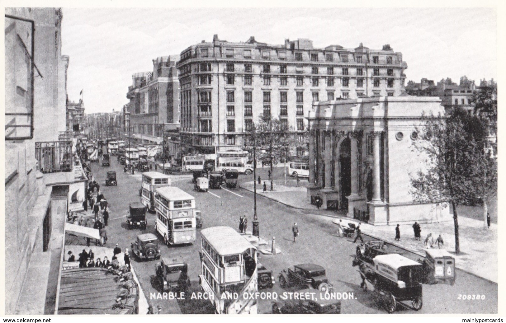 AR95 Marble Arch And Oxford Street, London - Valentine Silveresque Series - Altri & Non Classificati