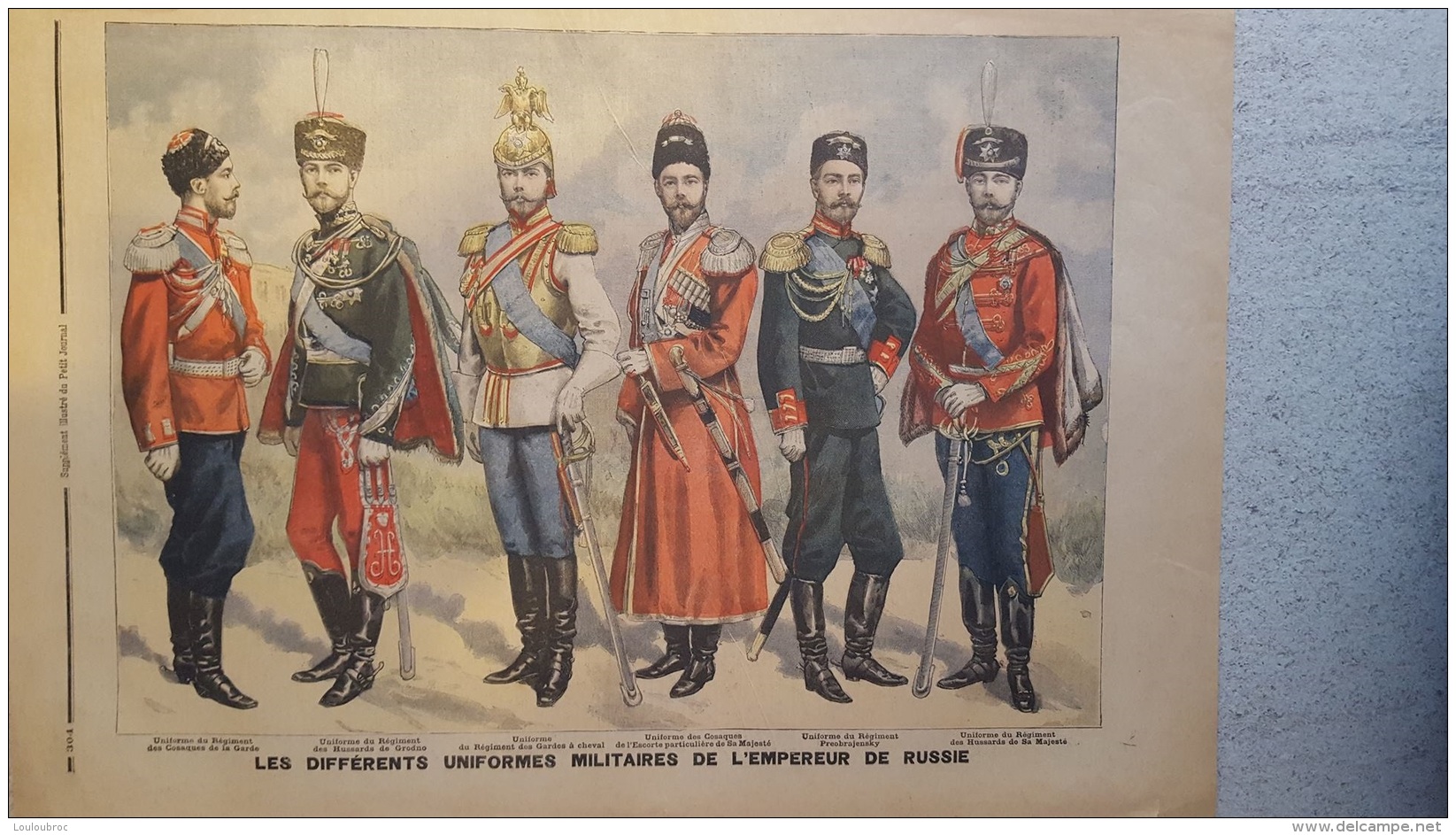 LE PETIT JOURNAL  SEPTEMBRE 1896  LES CYCLISTES MILITAIRES AUX GRANDES MANOEUVRES  ET  UNIFORMES DE L'EMPEREUR DE RUSSIE - 1850 - 1899