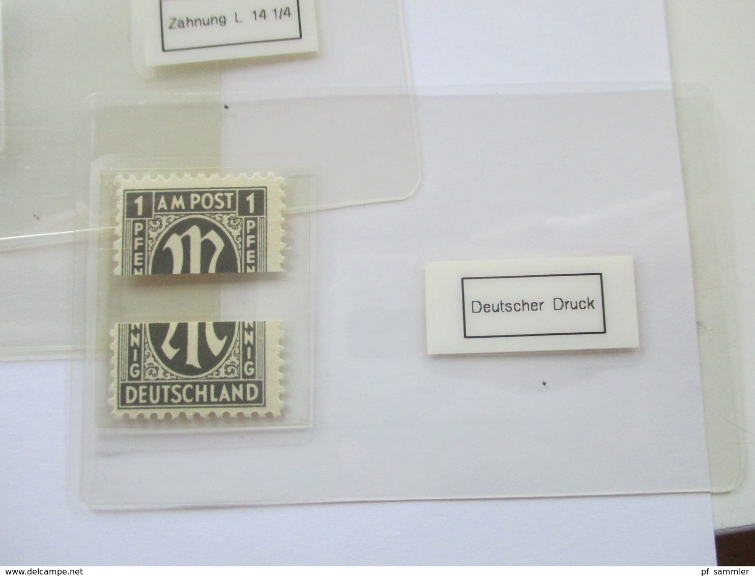 3 Alte Auktionslose Mit Prüfkarten! Z.B. Am Post / Berlin Mit Schwarzaufdruck Geprüft Schlegel Und Germania Papier Y - Colecciones