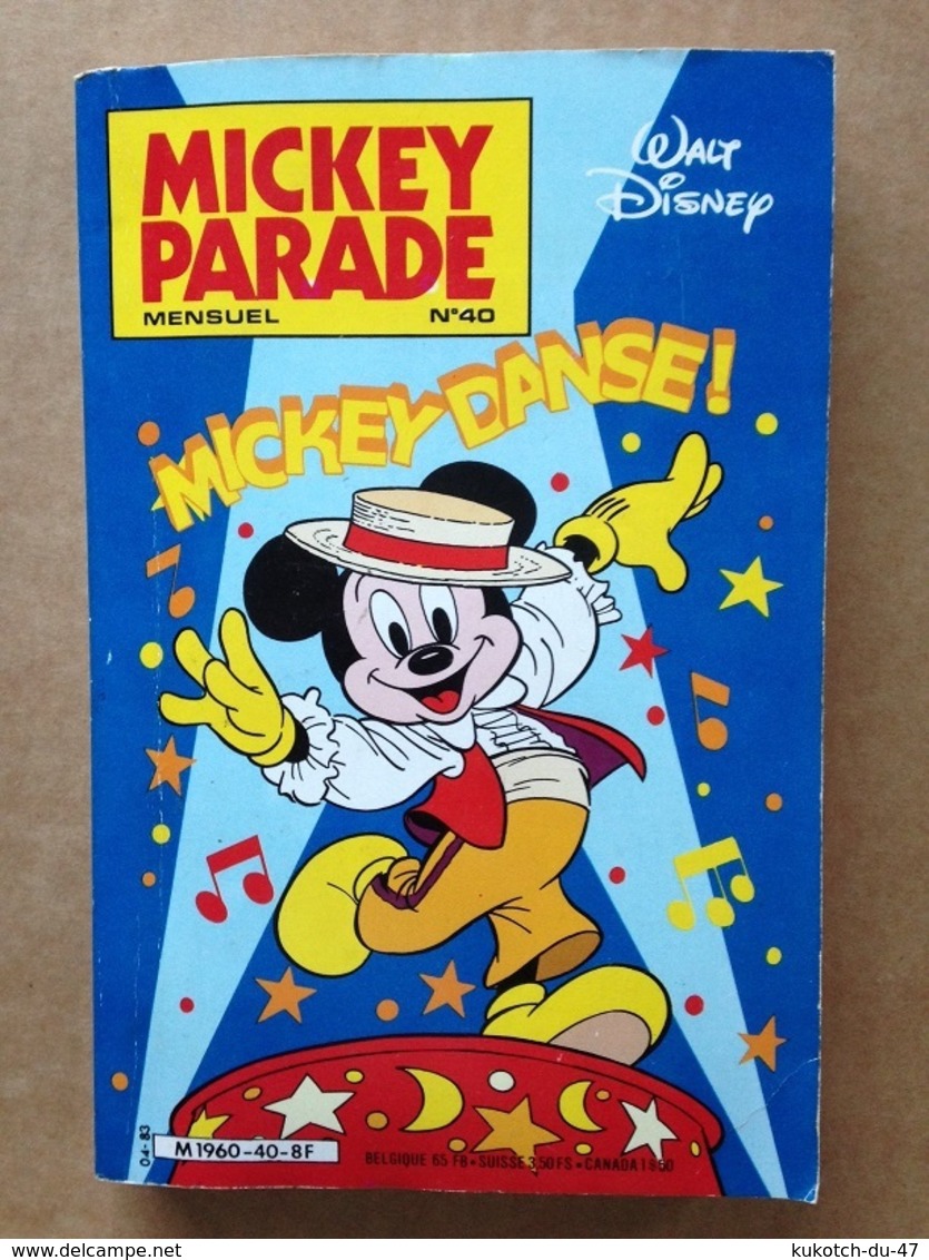 Disney - Mickey Parade - Année 1983 - N°40 (avec Grand Défaut D'usure) - Mickey Parade