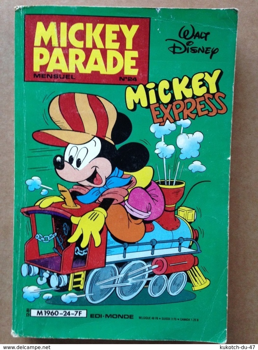 Disney - Mickey Parade - Année 1981 - N°24 (avec Grand Défaut D'usure) - Mickey Parade