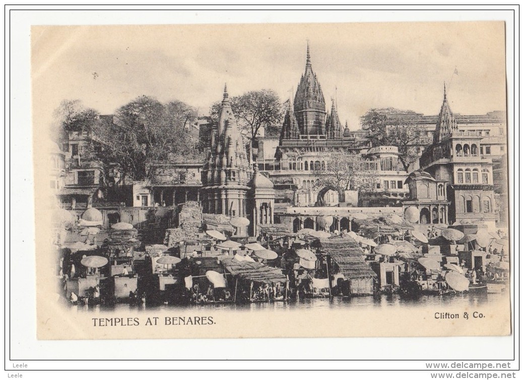 CM97.Vintage Undivided Postcard. Temple At Benares, India. - India