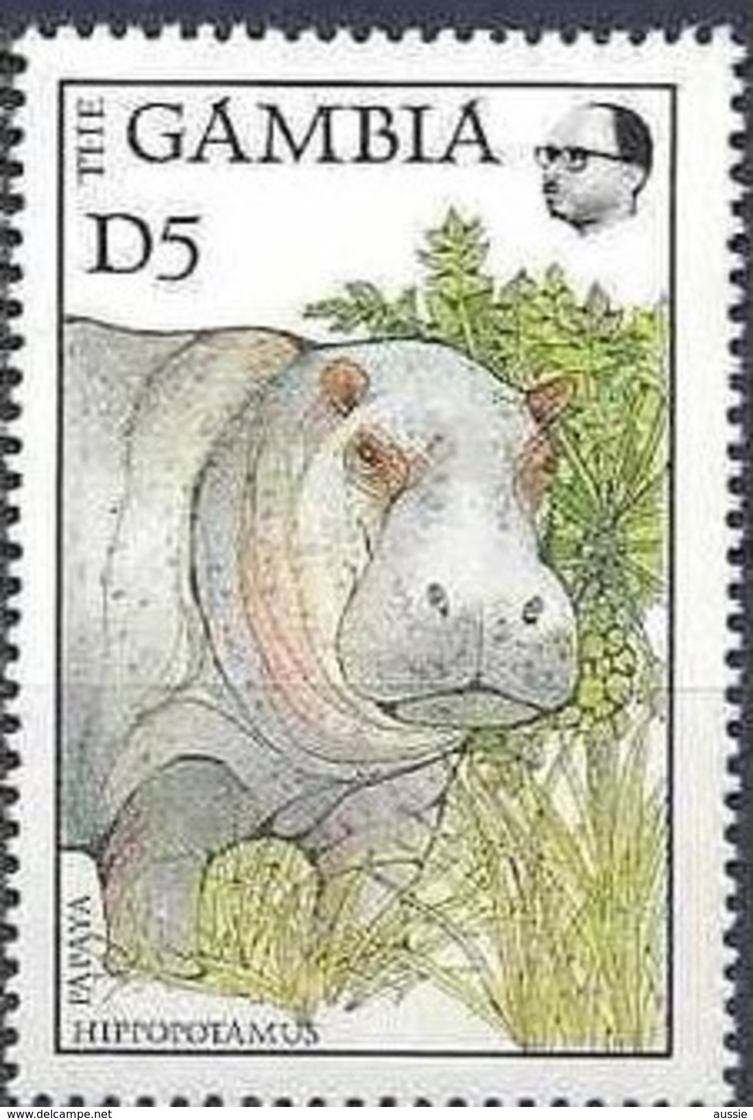 Gambia Gambie 1988 Yvertn° 701 *** MNH Faune Hippopotame Nijlpaard Cote 20 FF - Gambie (1965-...)