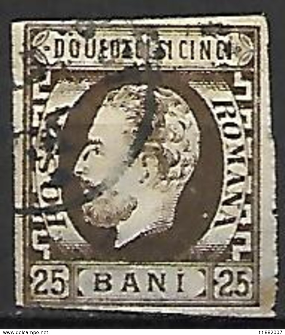 ROUMANIE      -     1871.     Y&T N° 30 Oblitéré . - 1858-1880 Moldavia & Principality