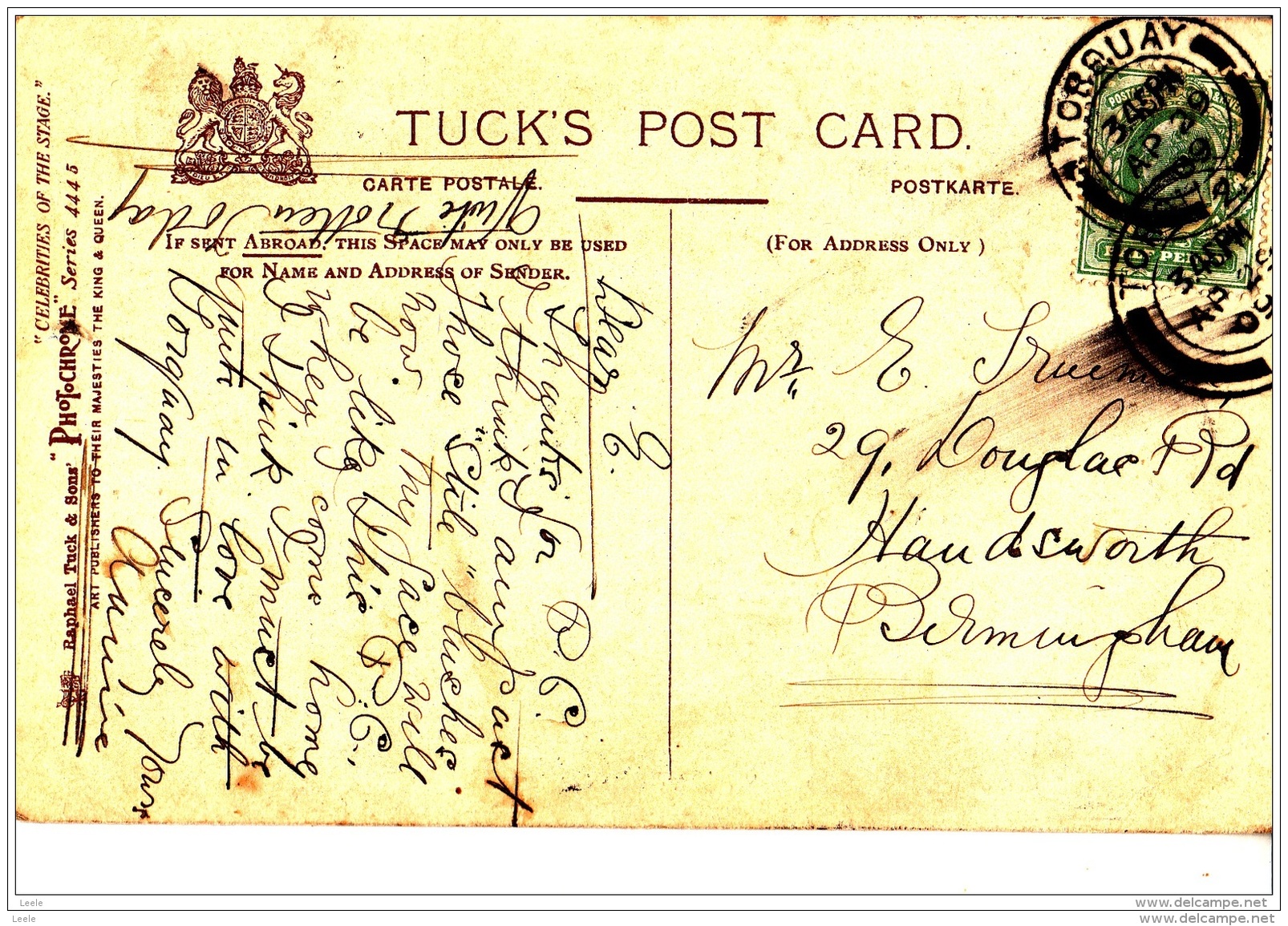 CQ66.Antique Tucks Postcard. Actress Miss Maudi Darrell - Entertainers