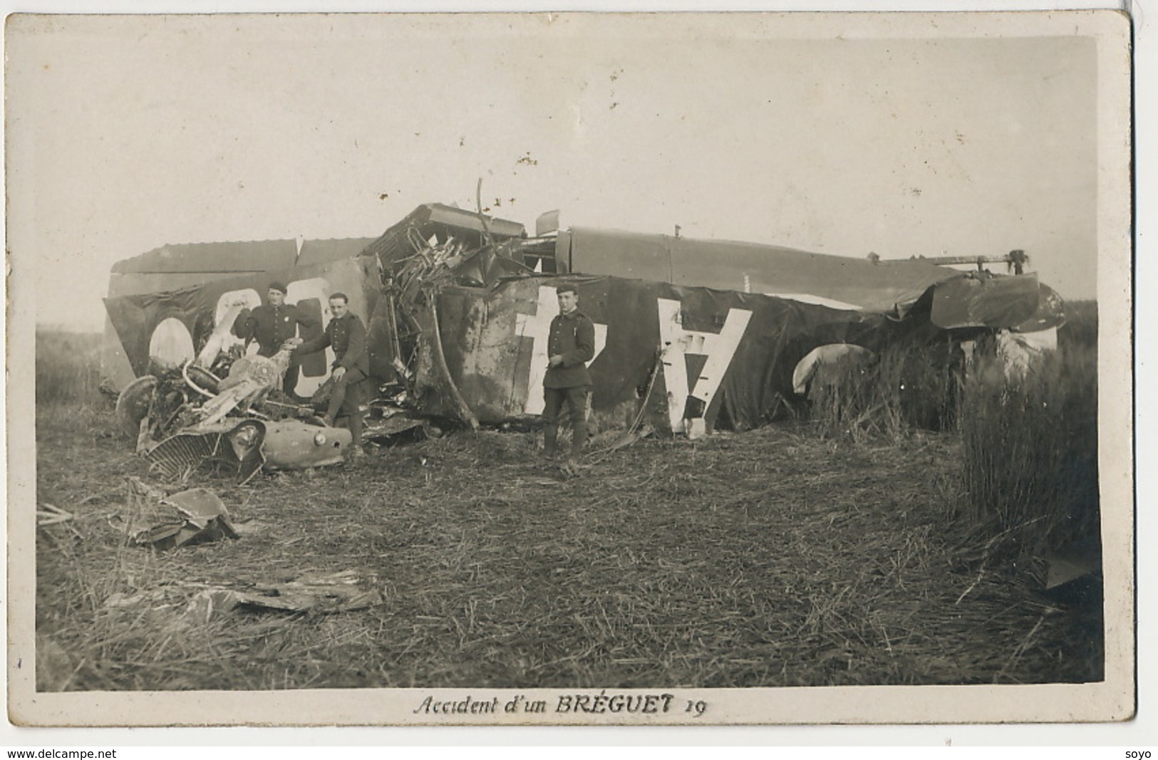 Real Photo Airplane Crash Accident Breguet 19  Mai 1930 - Ongevalen