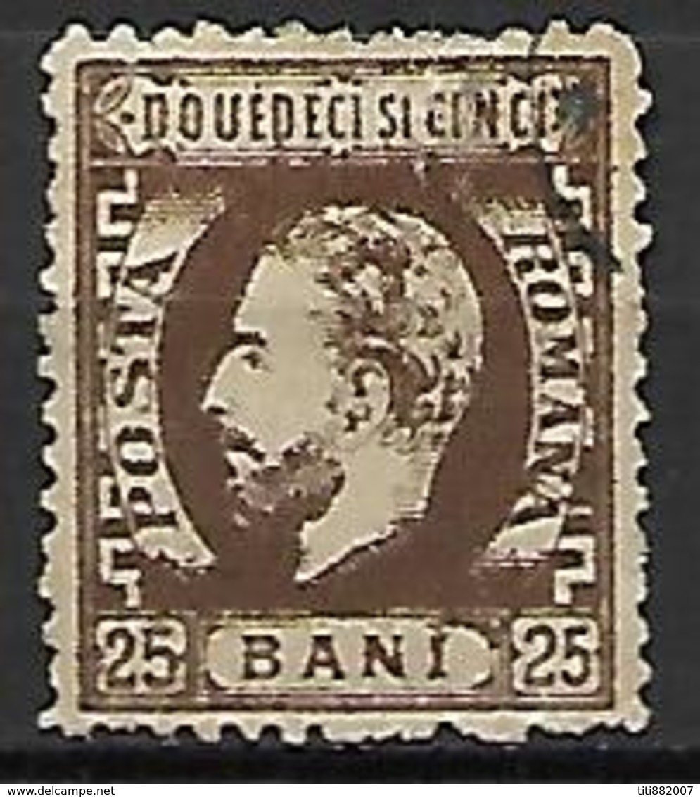 ROUMANIE      -     1872.     Y&T N° 35 Oblitéré . - 1858-1880 Moldavia & Principato