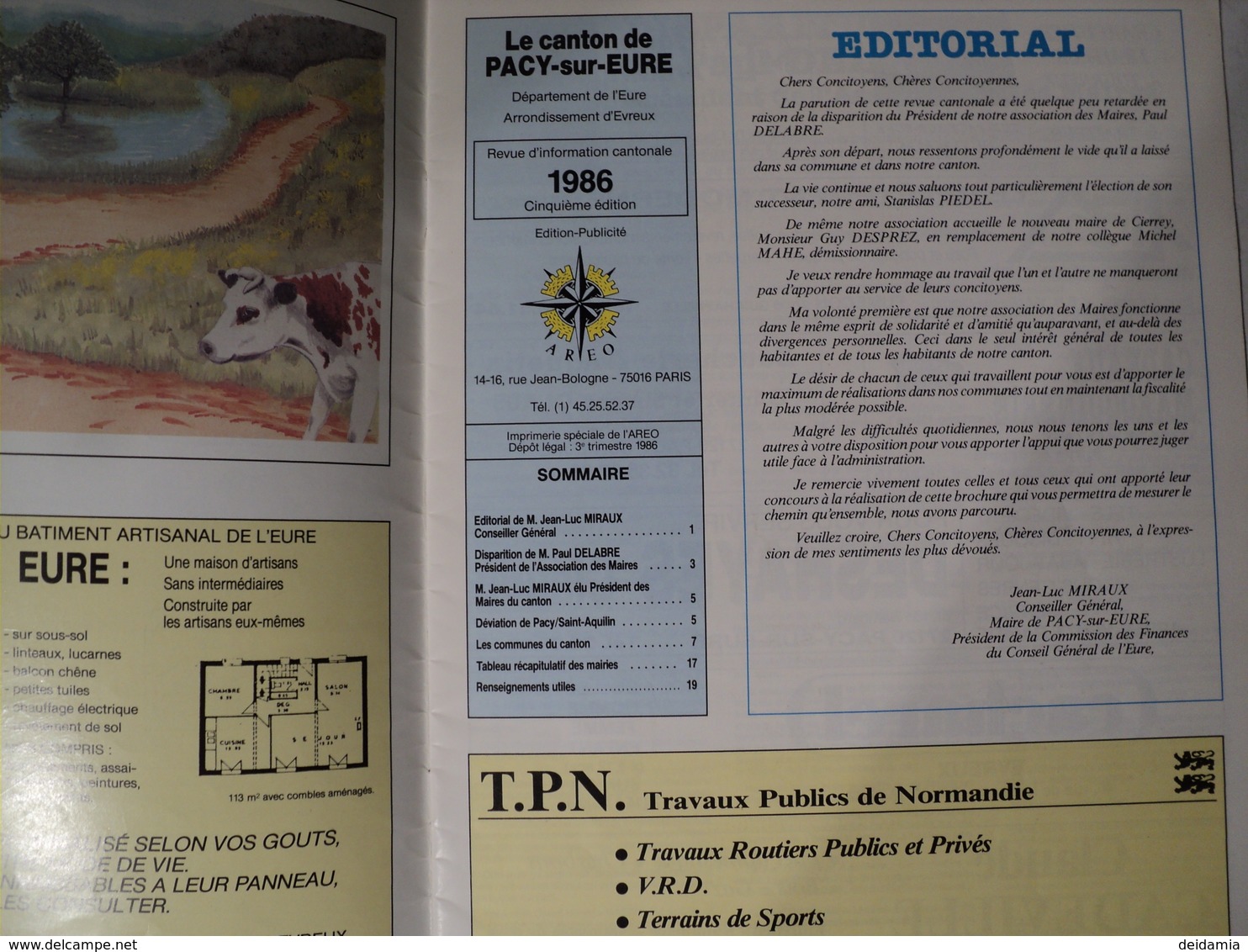 NORMANDIE. ANNEES 80. PACY SUR EURE BULLETIN MUNICIPAL ET CANTONNAL LOT DE 7.