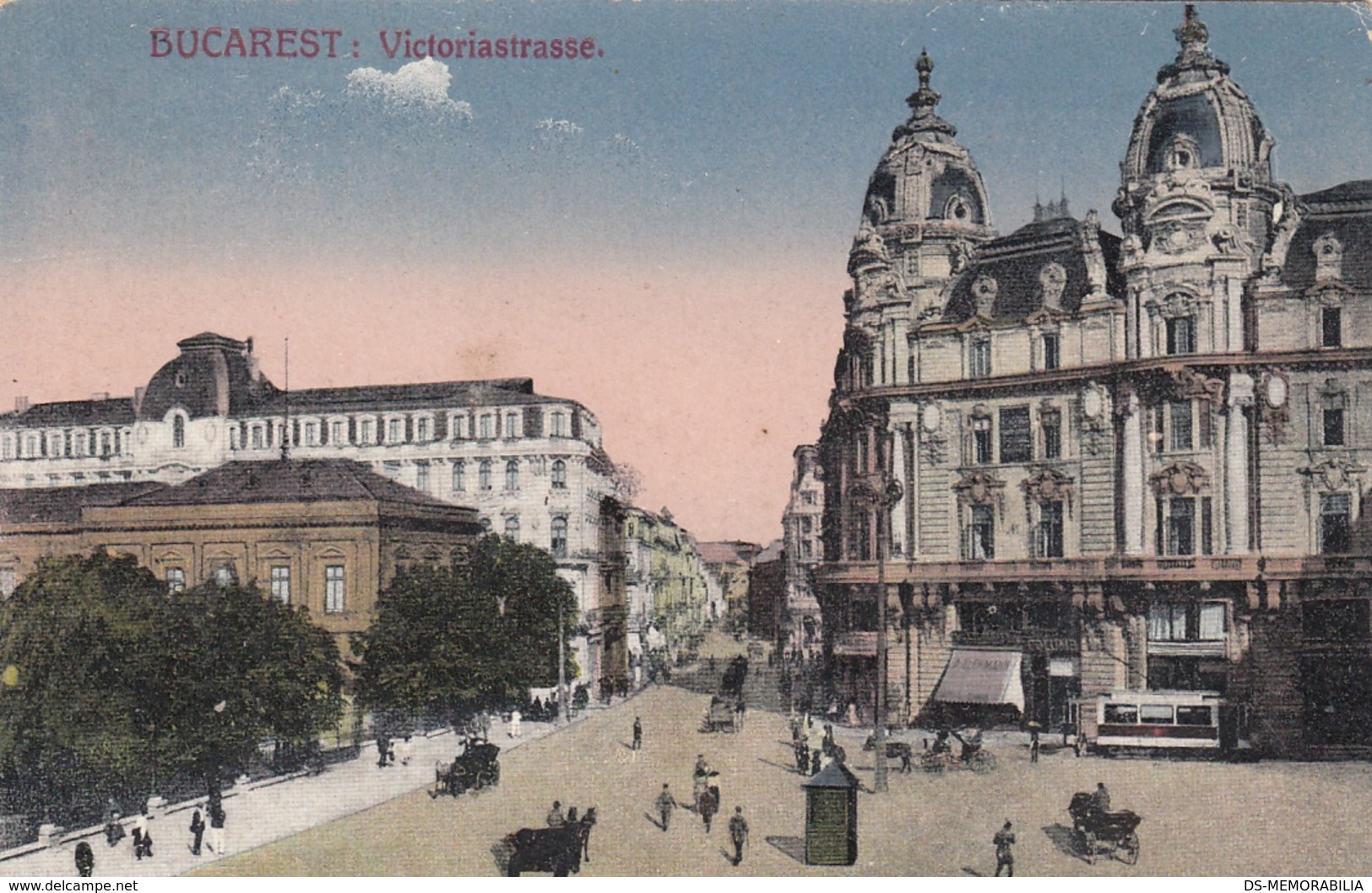 Bucarest - Victoriastrasse , Tram - Romania