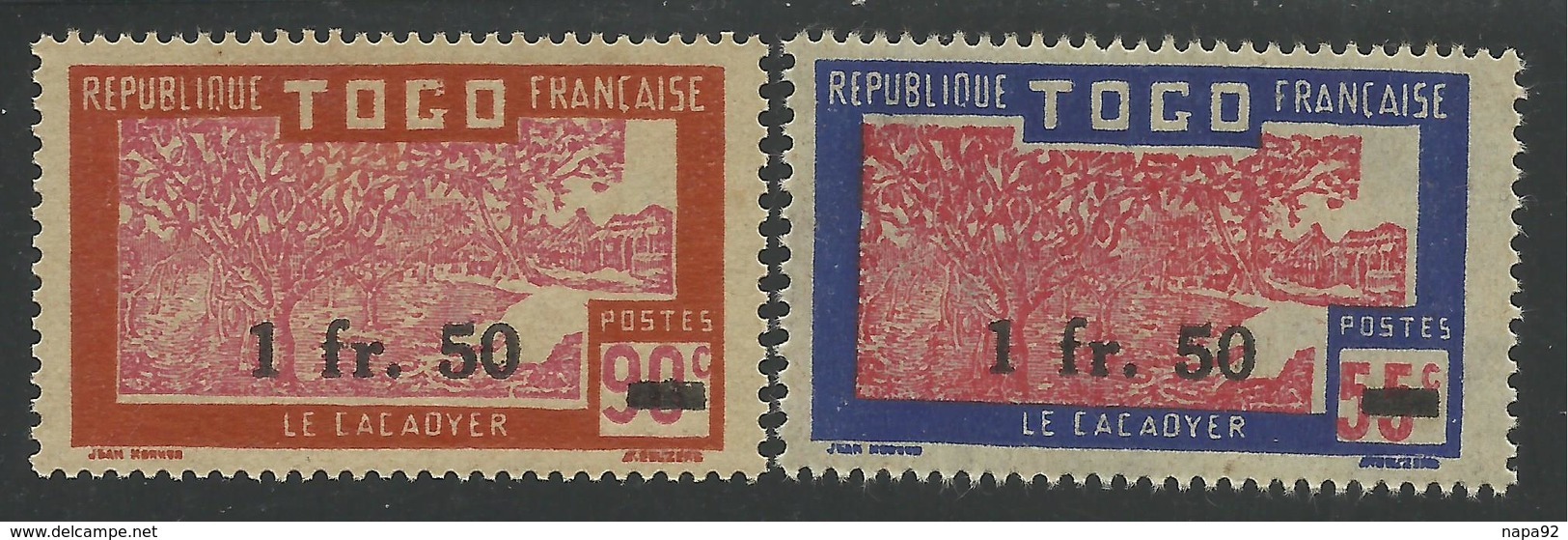 TOGO 1944 YT 228/229** - Unused Stamps