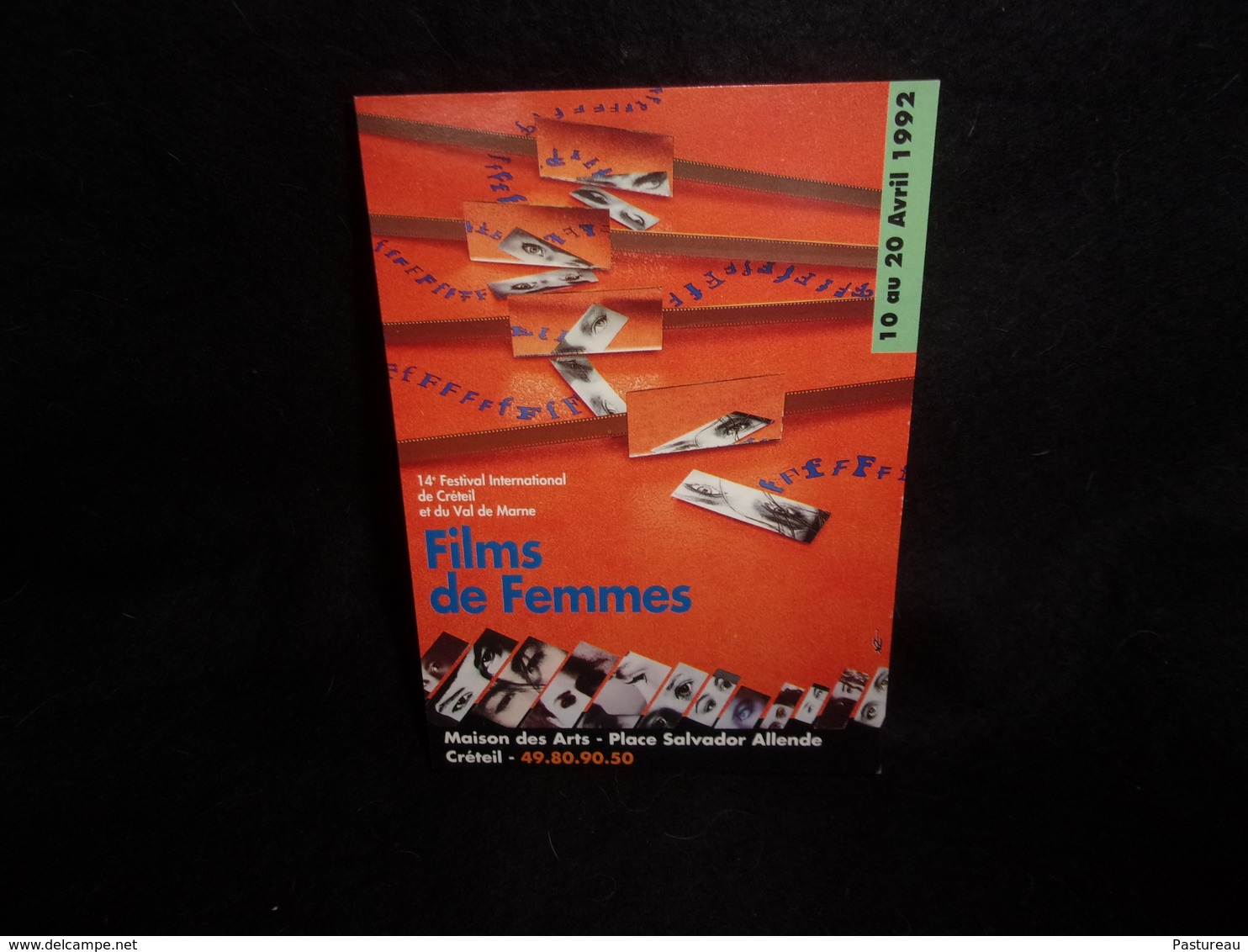 Cart' Com .Cinéma. " Films De Femmes  " Créteil 1992.Voir 2 Scans . - Publicité Cinématographique