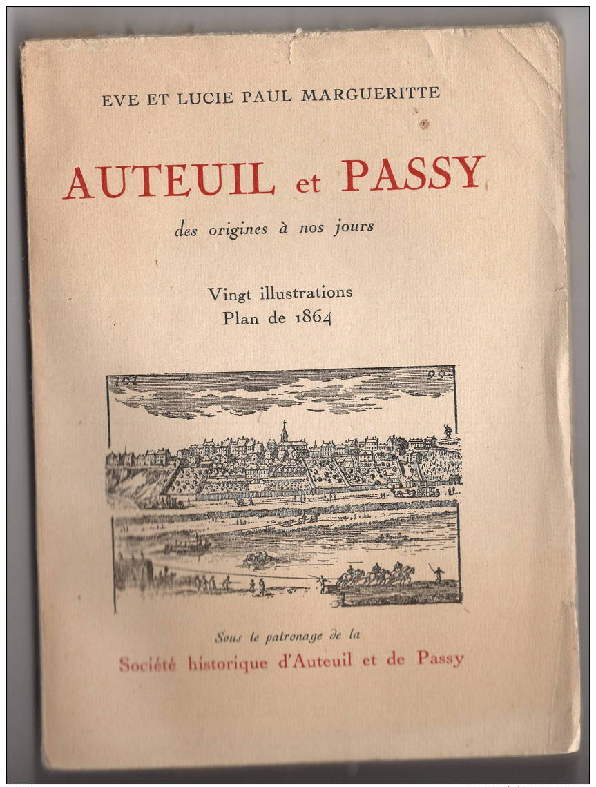 AUTEUIL Et  PASSY  Eve Et Lucie Paul MARGUERITE Complet      TB état       N°  2233 / 3000 - 1901-1940