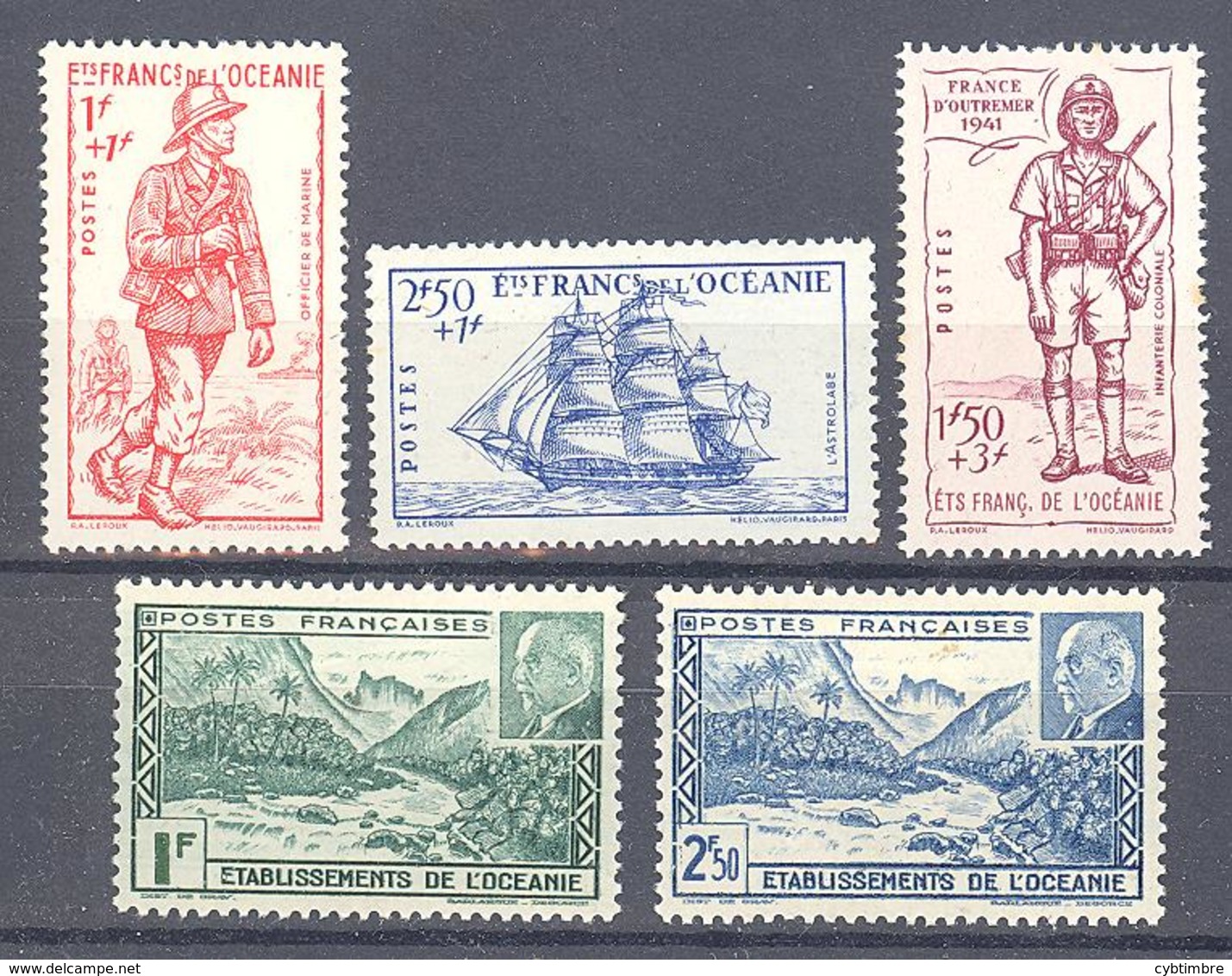 Inde: Yvert N° 135/137* 138/139 Gomme Coloniale - Unused Stamps