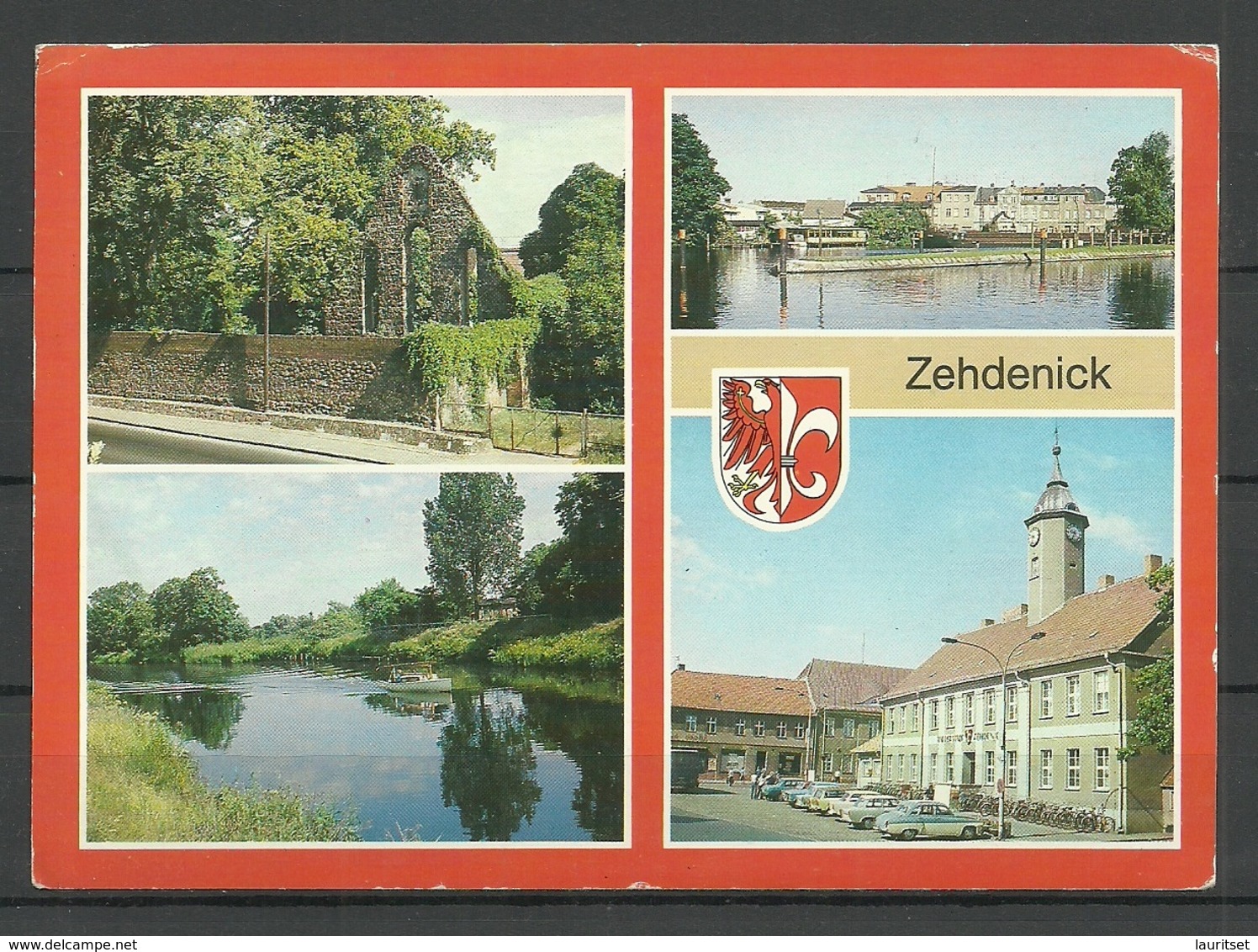 Deutschland DDR Ansichtskarte ZEHDENICK Kr Gransee Gesendet 1992, Mit Briefmarke - Zehdenick